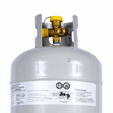 New 100 lb. Steel Propane Tank with Liquid Multi Valve Cropped