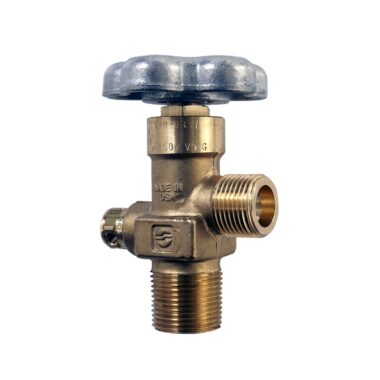 CGA 540 Valve Installed on 20 Cu Ft Steel Oxygen Cylinder Tank