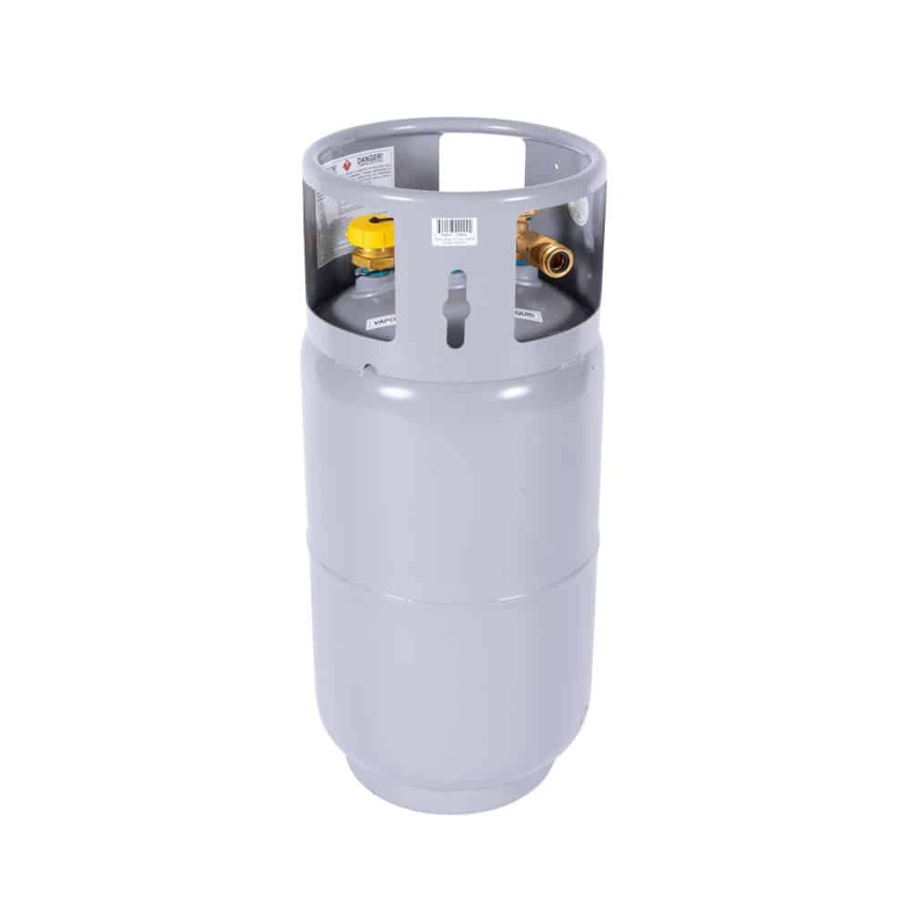 New 33.5 lb Steel Forklift Propane Cylinder With Quick Fill