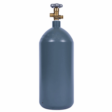 New 10 lb Steel CO2 Cylinder with CGA320 Valve – 40 cu ft