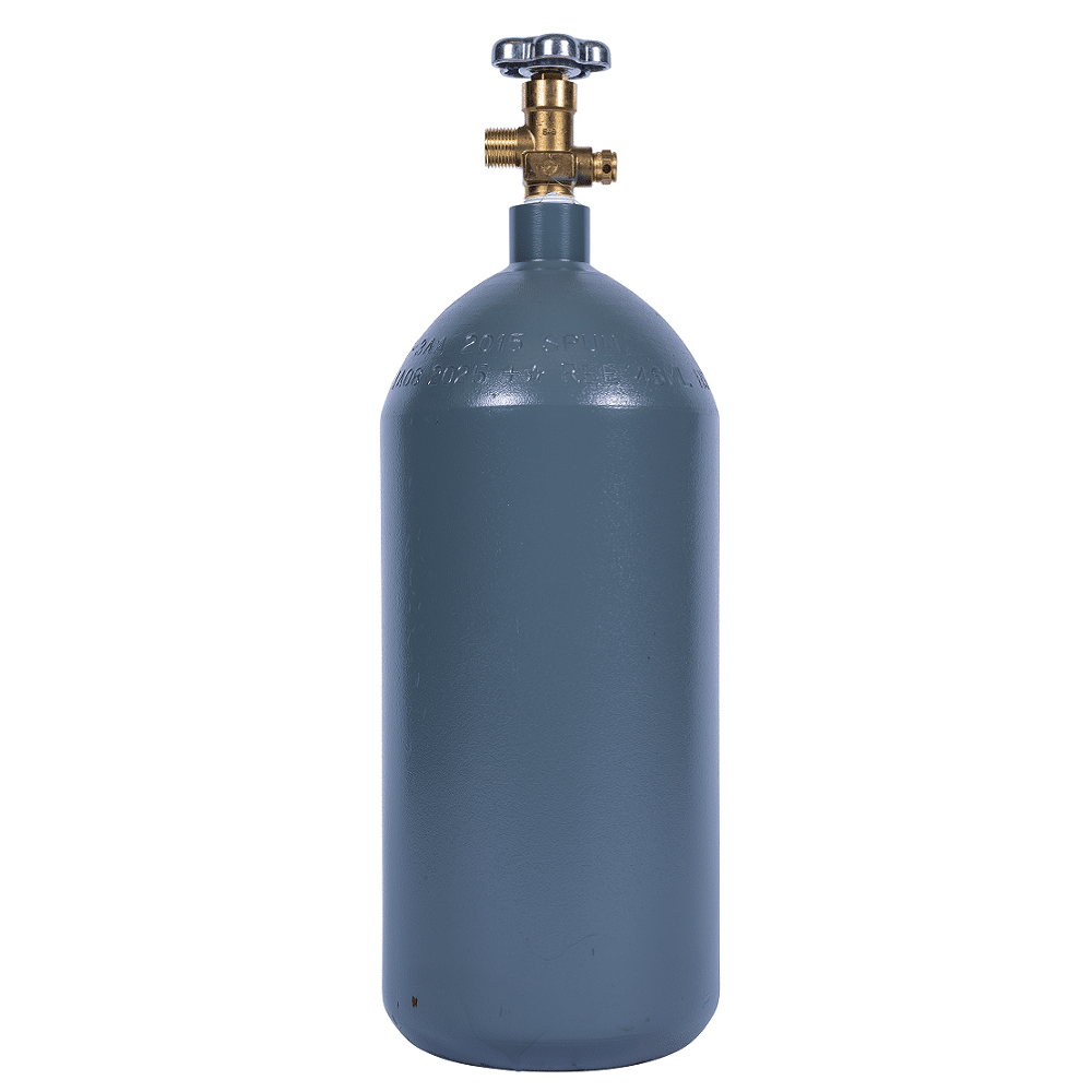 40STEEL-320_1000X New 10 lb Steel CO2 Cylinder with CGA320 Valve – 40 cu ft