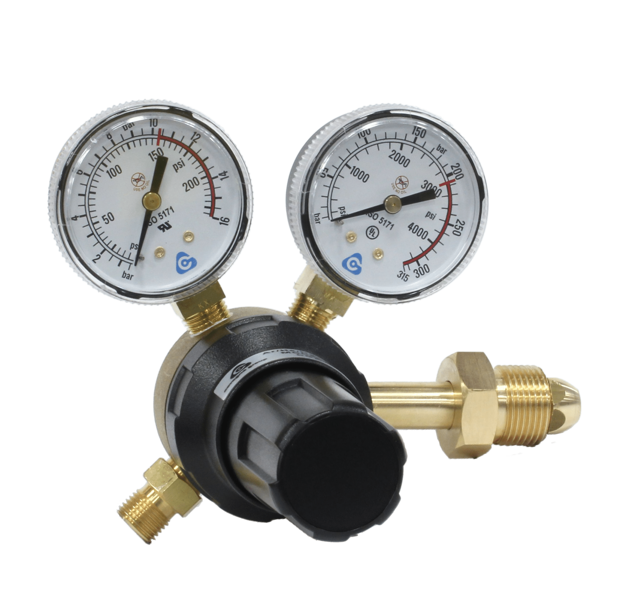 Dual Gauge Inert Gases High Performance Regulator - CGA580 - Cavagna ...