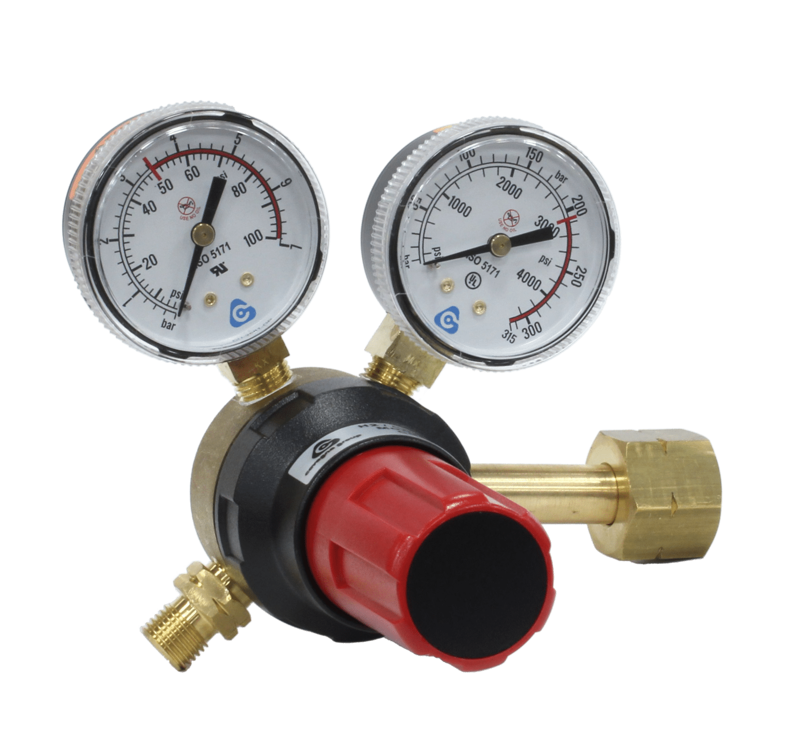 Dual Gauge Acetylene High Performance Regulator - CGA510 - Cavagna ...