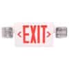 Red LED Exit Sign with Emergency Lighting