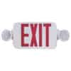 Red LED Exit Sign and Lighting Single Faced