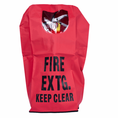 Brooks Fire Extinguisher Cover with Window & Loop - with extinguisher