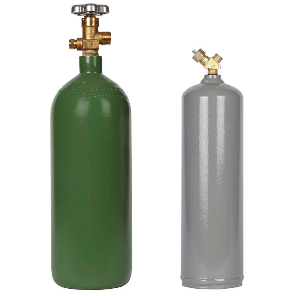 thumbnail image 2 of 125 CF Welding Gas Cylinder - Oxygen Tank, New, By BTIC 2 of 6