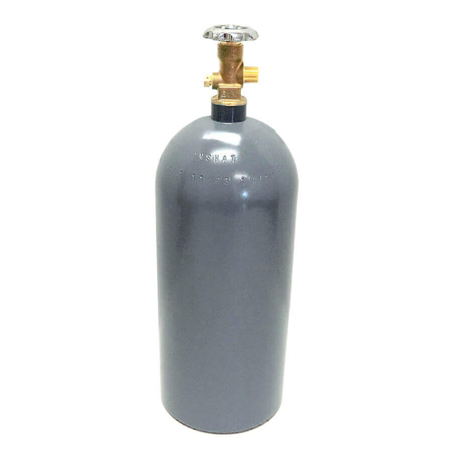 Fresh Hydro-Test! CO2 Cylinder New Aluminum with Handle 10 lb CGA320 Valve 