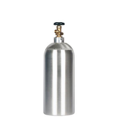 Gas Cylinder Source 10 lb Aluminum CO2 Cylinder No Handle