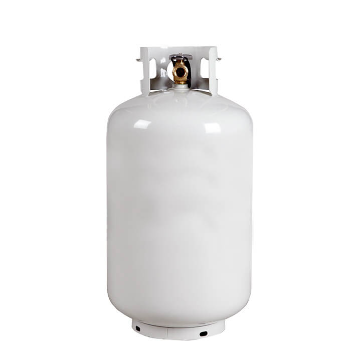30 lb Empty Propane Gas Cylinder Overfill Protection Device Valve Tank Durable