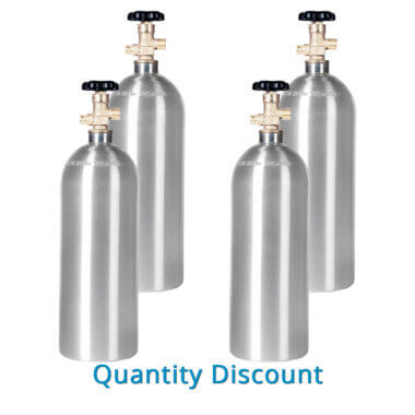 20 lb. Aluminum CO2 Cylinder with Handle | Gas Cylinder Source