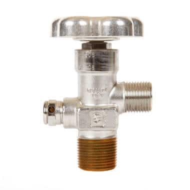 Gas Cylinder Source Sherwood CGA326 Nitrous Oxide Valve Three Quarter Inch Chrome