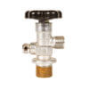Gas Cylinder Source Sherwood CGA540 Oxygen Valve One One Quarter Inch Chrome