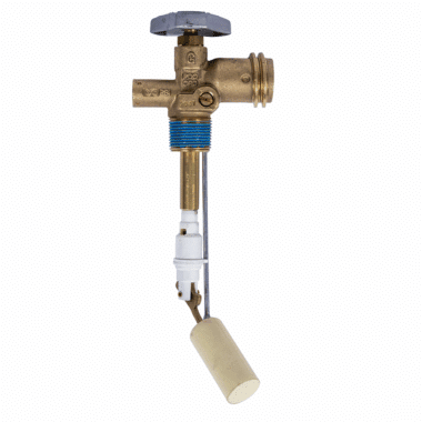 6 lb Propane OPD Valve 4.6 Dip Tube - Front