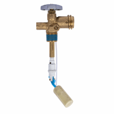 6 lb Propylene OPD Valve 4.6 Dip Tub- Front View