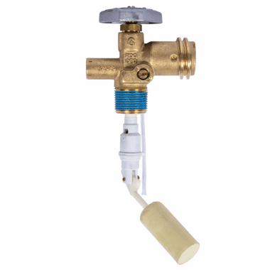 4.25 lb Propane OPD Valve 3.1 Dip Tube - Type 1 Front