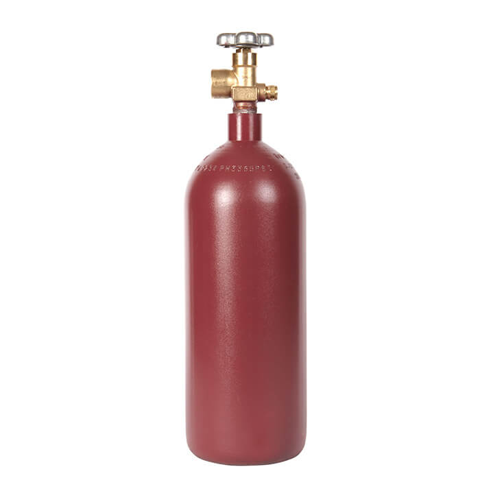 20 Cu Ft Steel Nitrogen Cylinder - Empty Tank With CGA580 Valve