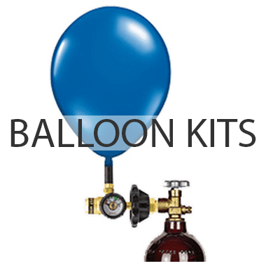 60 cuft Helium Balloon Kit - Aluminum Cylinder + Regulator and Filler Valve