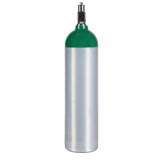 Recertified Medical D Aluminum Oxygen Cylinder - CGA870 Post Valve ...