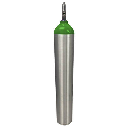 Recertified Medical E Aluminum Oxygen Cylinder - CGA870 Post Valve ...